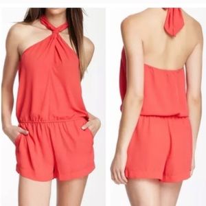 BCBG MaxAzria Casli Halter Romper